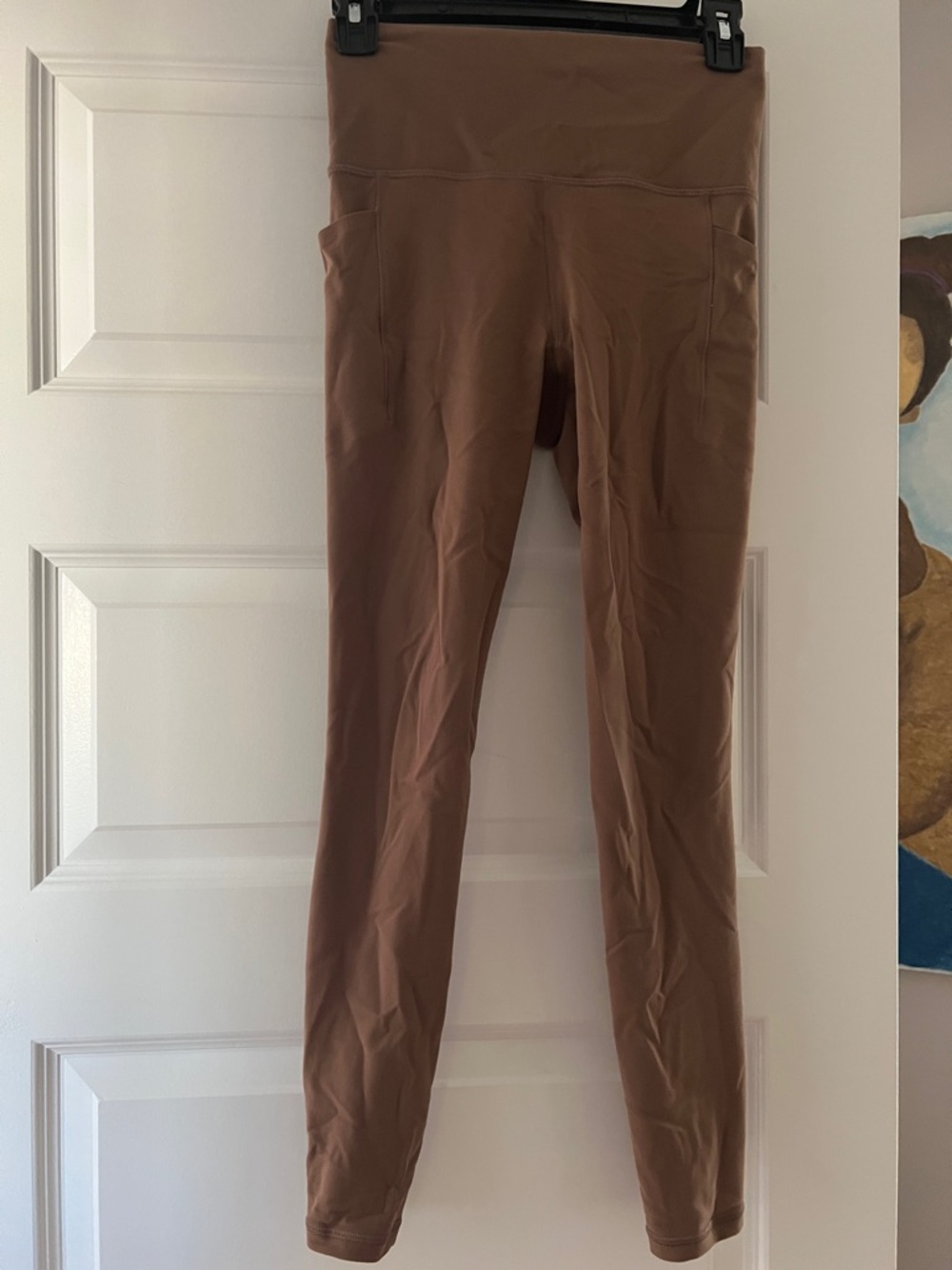Athleta High-Rise Brown Performance Leggings work out. Yoga legging